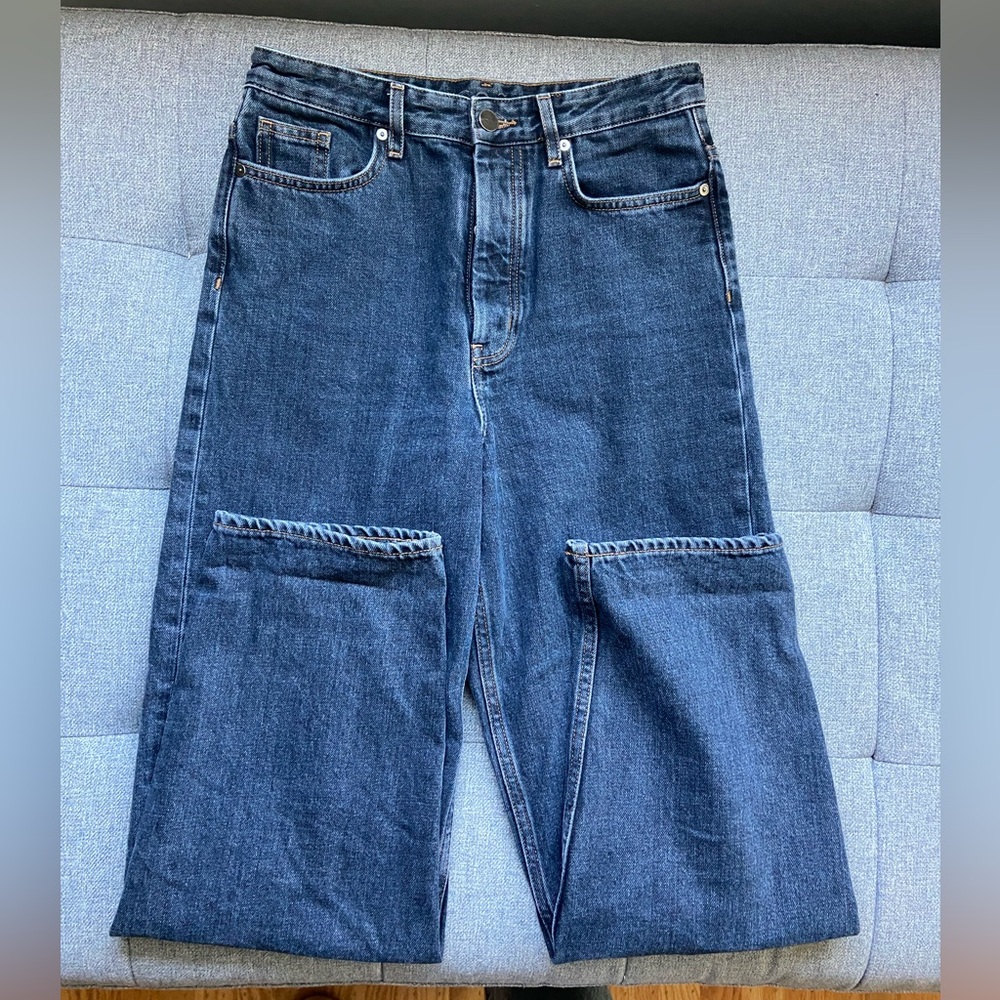 COS tapered high rise ankle jeans 25